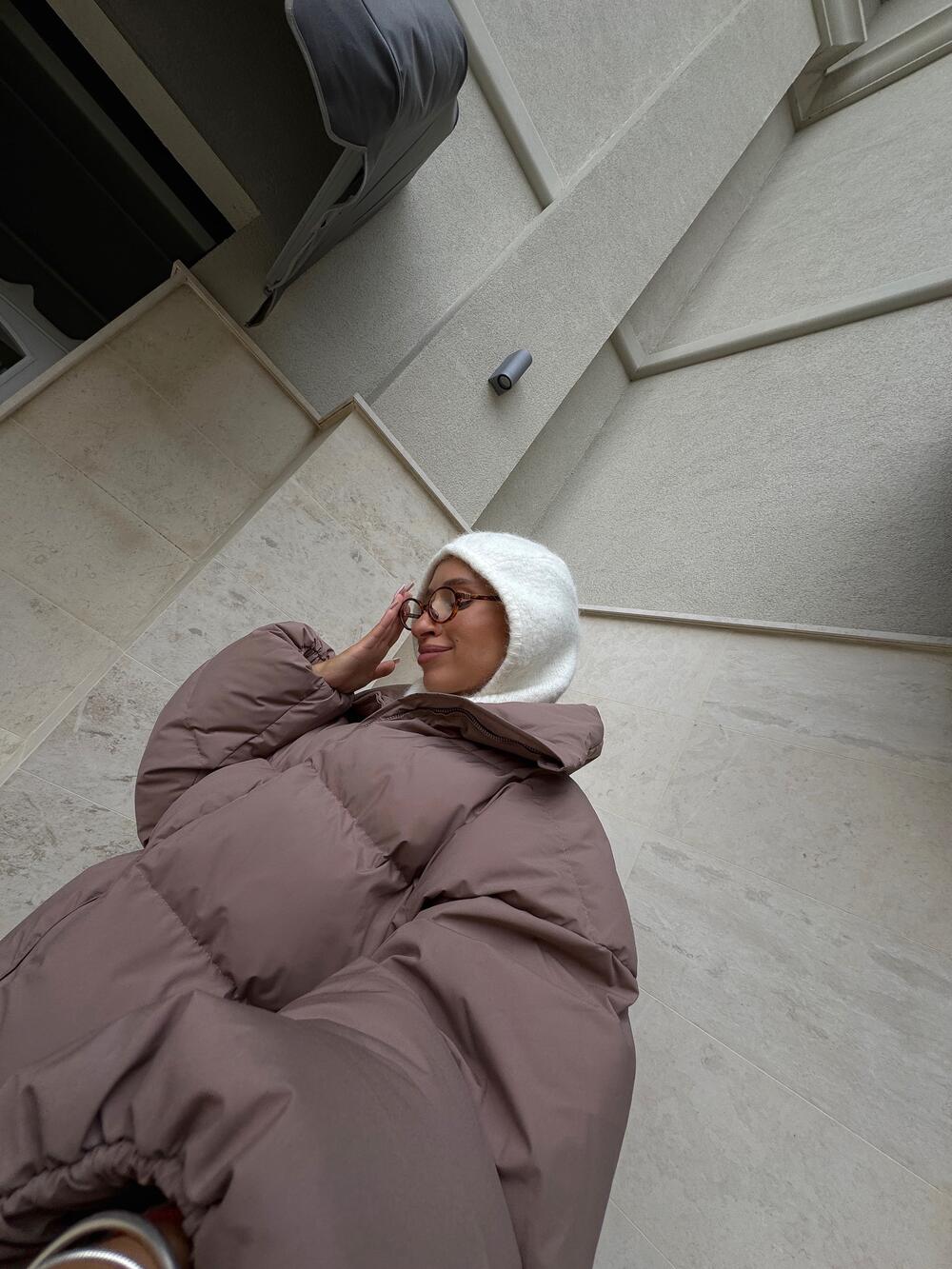 Пуховик "Big love" Мокко, s