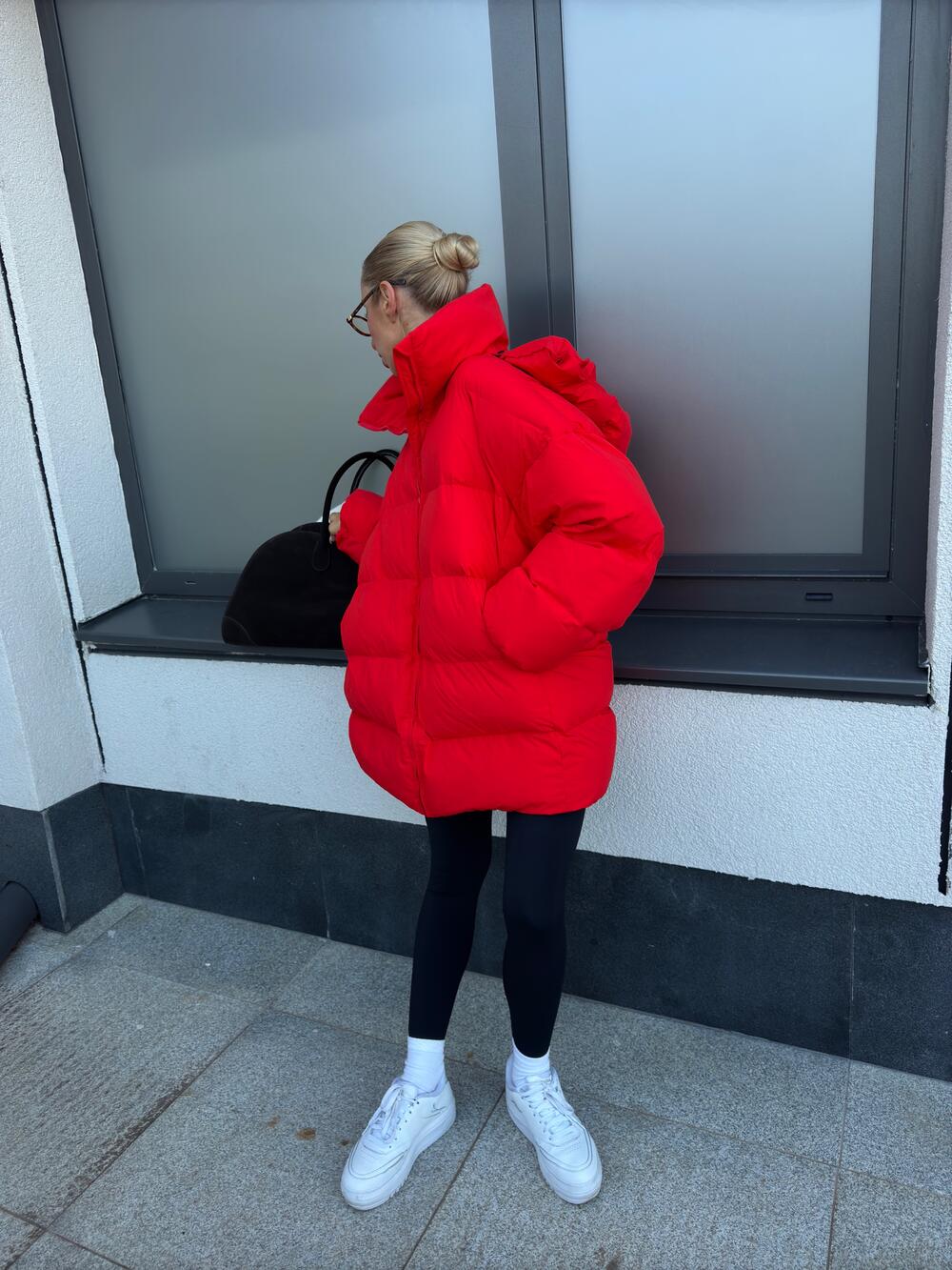 Пуховик "Big love" Червоний, xs