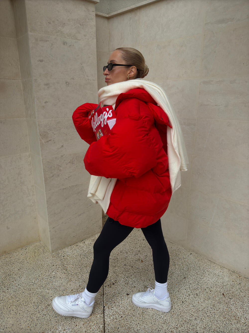 Пуховик "Big love" Червоний, xs