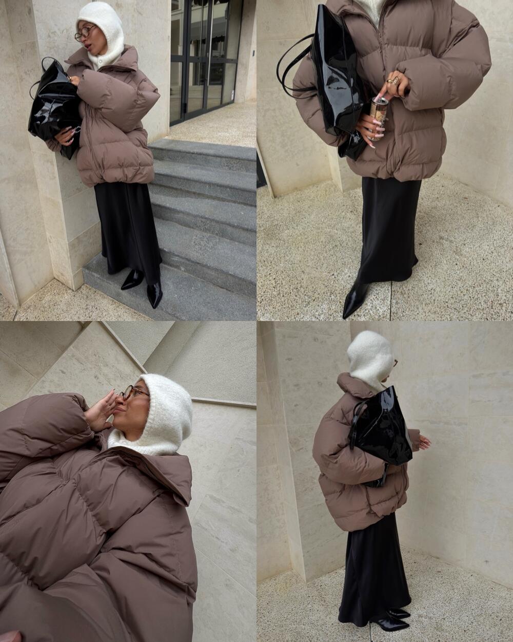 Пуховик "Big love" Мокко, s