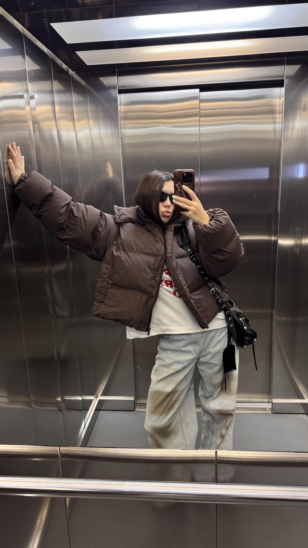 Пуфер "Cropped" Шоколад матовий