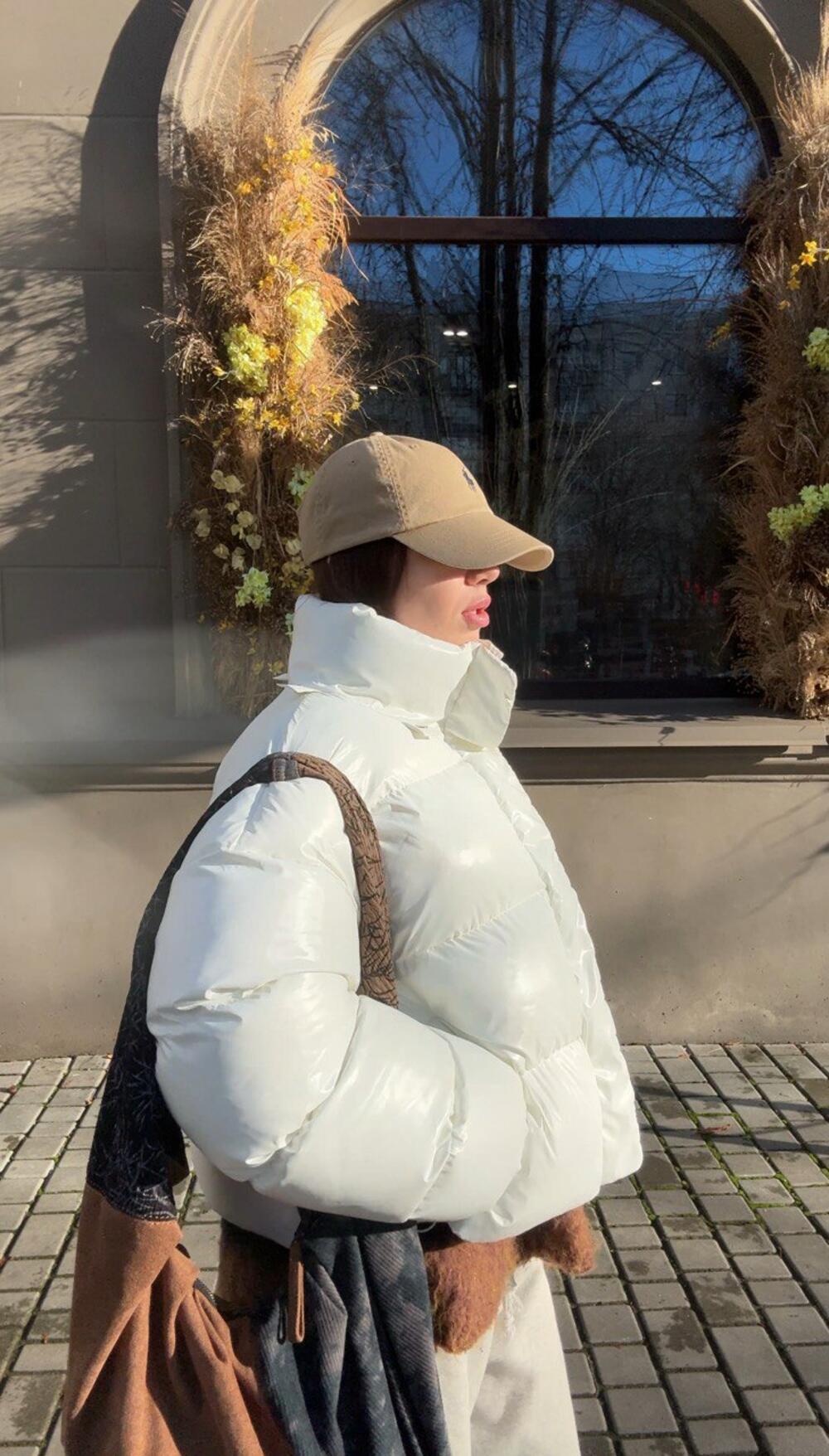 Пуфер "Cropped" Молоко глянець