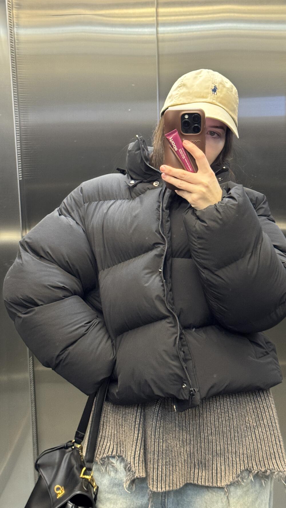 Пуфер "Cropped" Чорний матовий