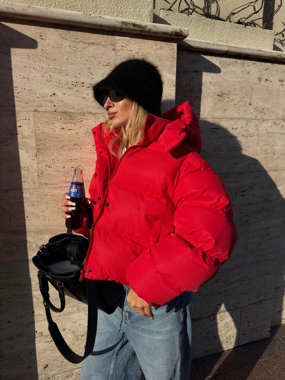 Пуфер "Cropped" Червоний, Універсал