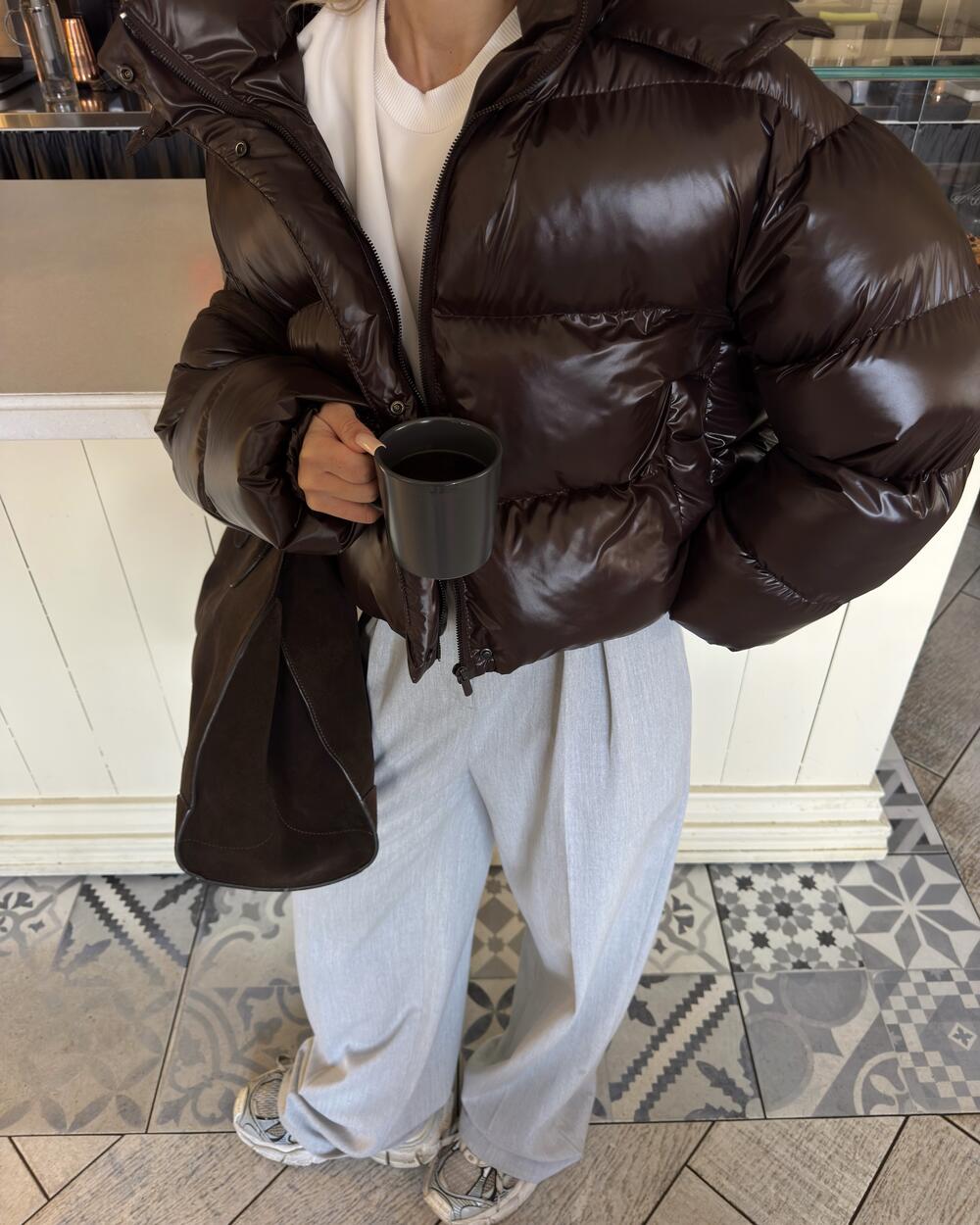 Пуфер "Cropped" Шоколад глянець