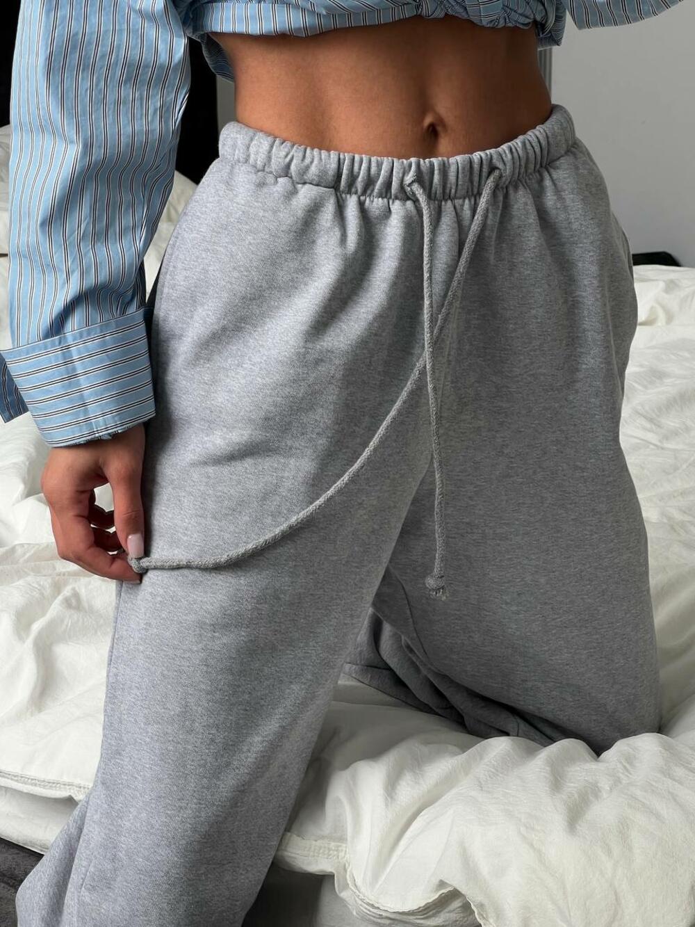 Джогери у холодному відтінку меланжу 110См, xs/s