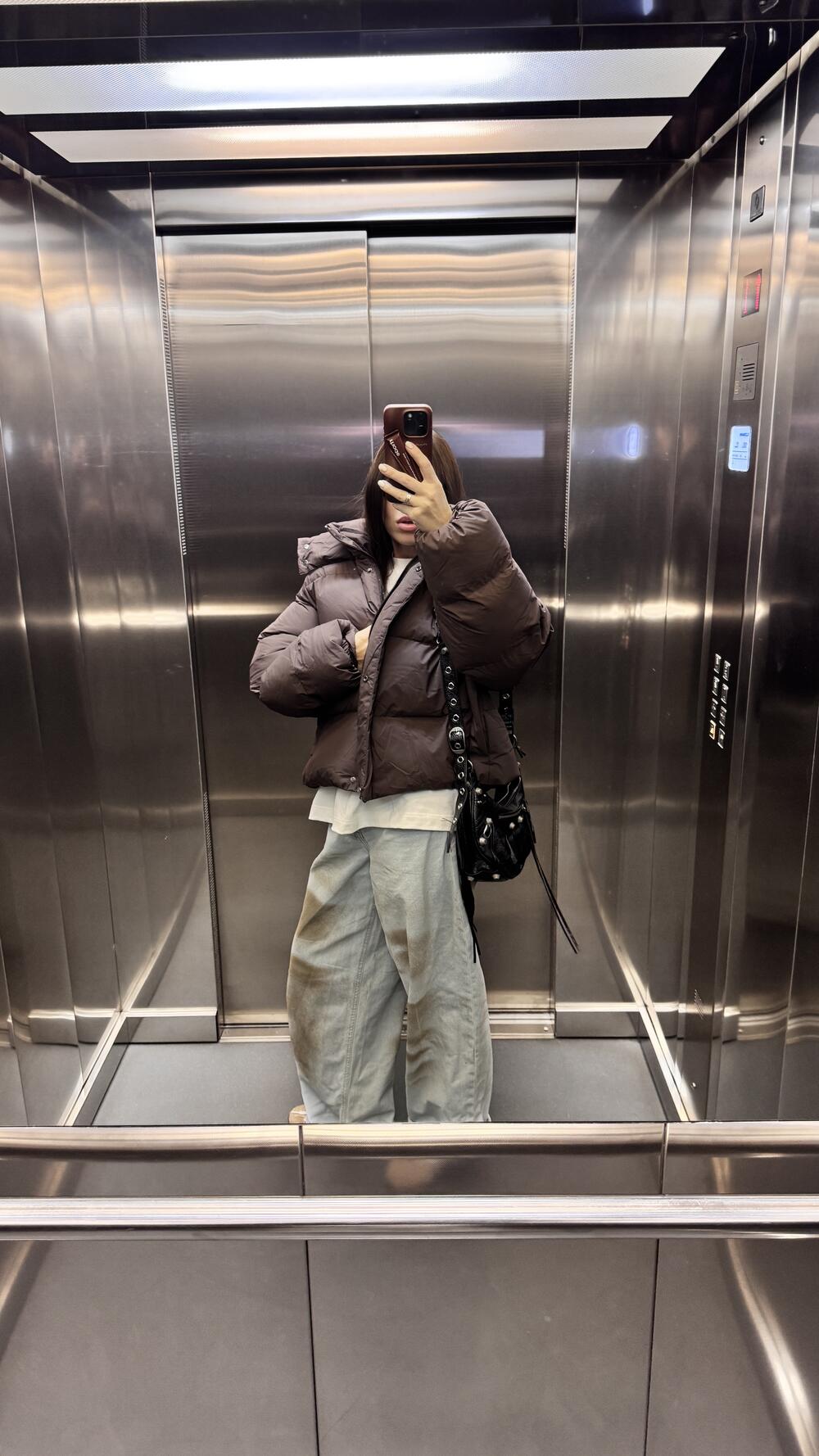 Пуфер "Cropped" Шоколад матовий