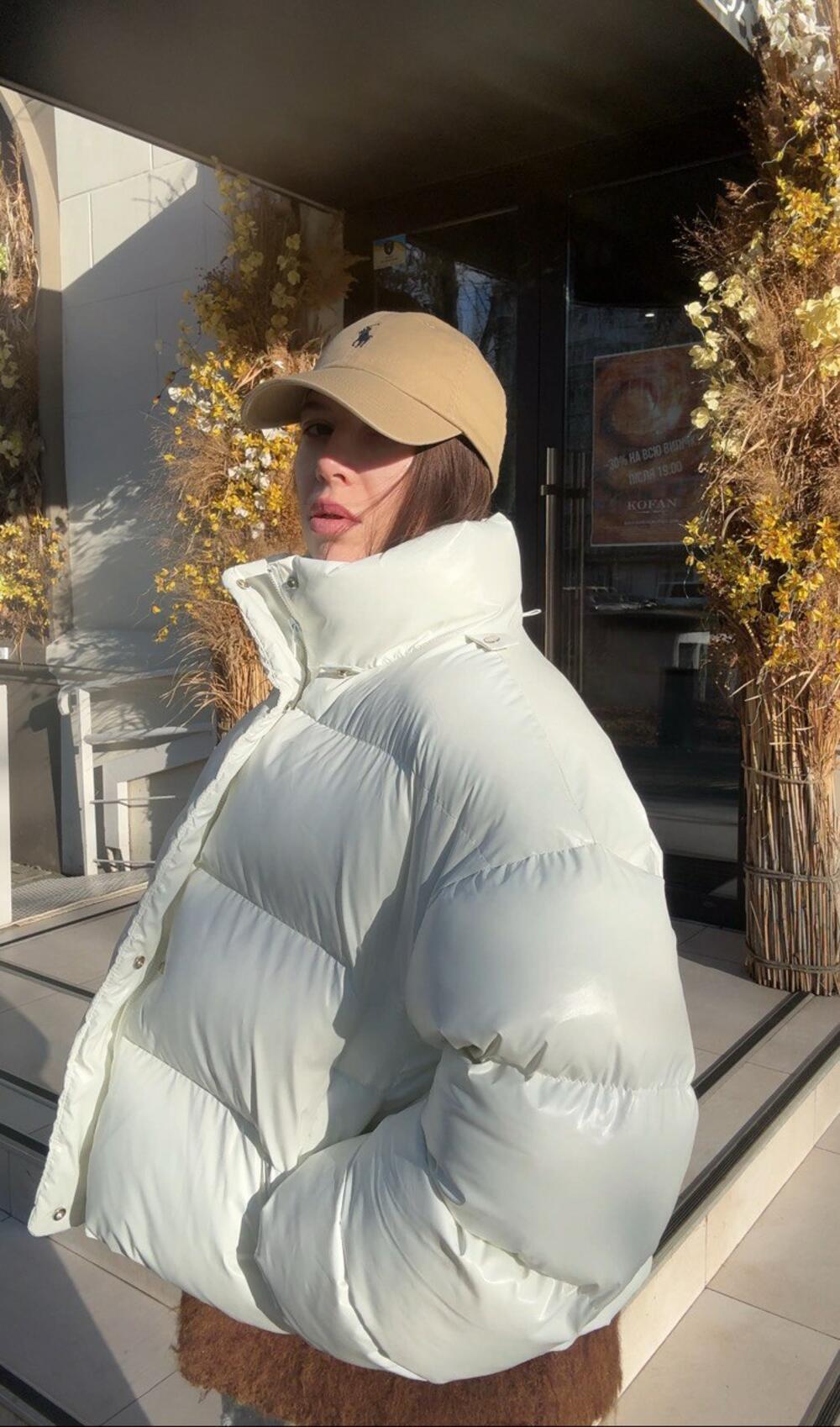 Пуфер "Cropped" Молоко глянець