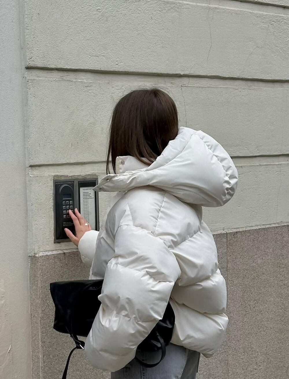 Пуфер "Cropped" Молоко матовий