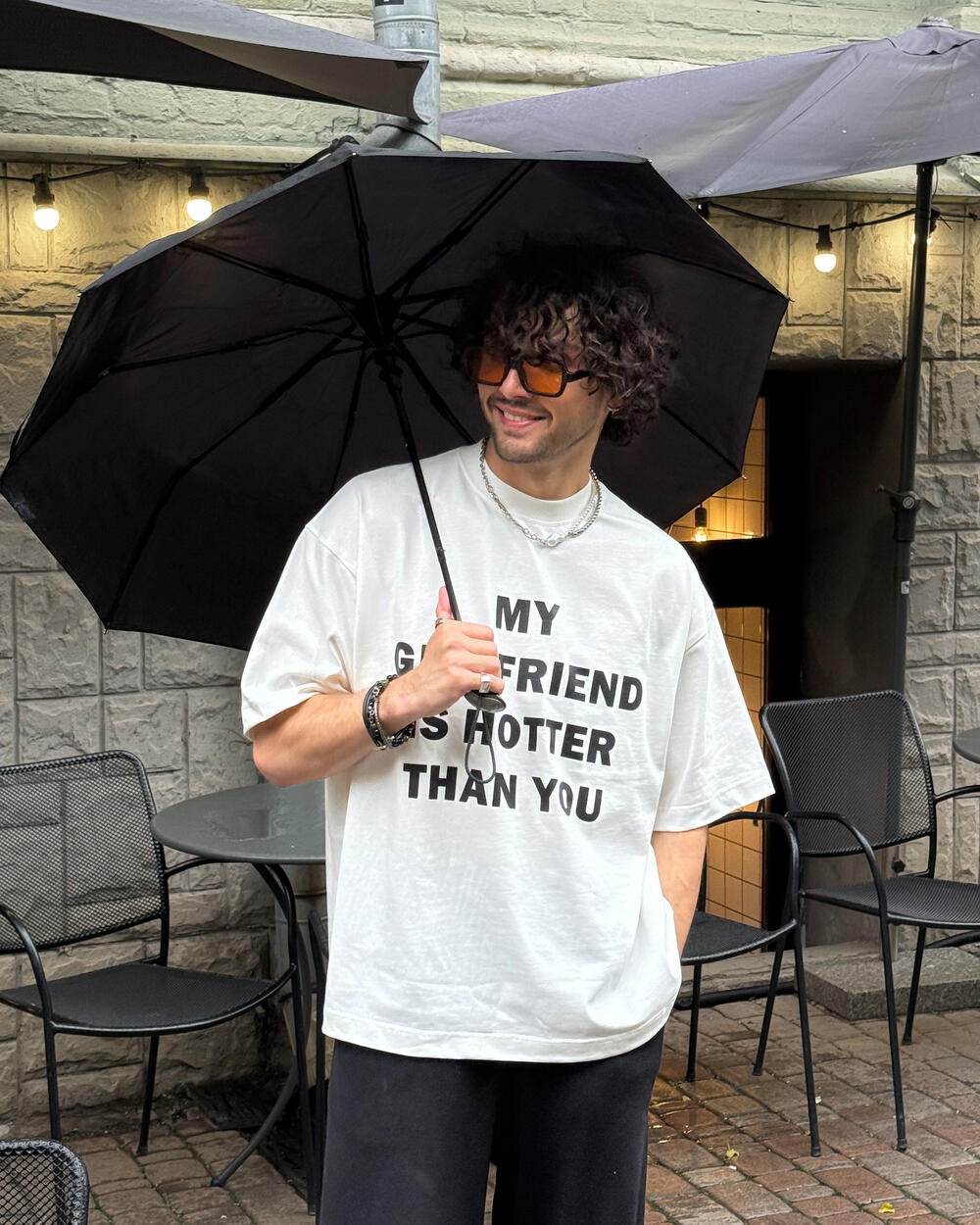 Чоловіча футболка "My girlfriend" 