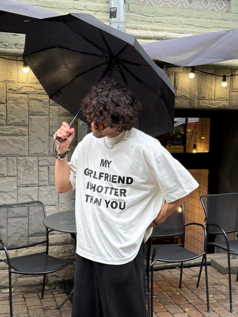 Чоловіча футболка "My girlfriend" 