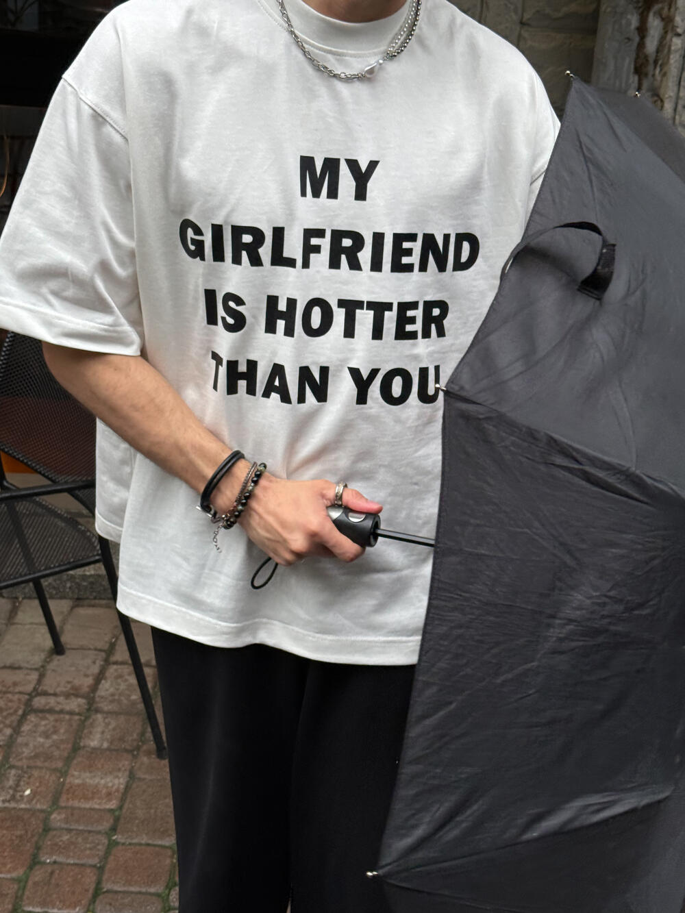 Чоловіча футболка "My girlfriend" 