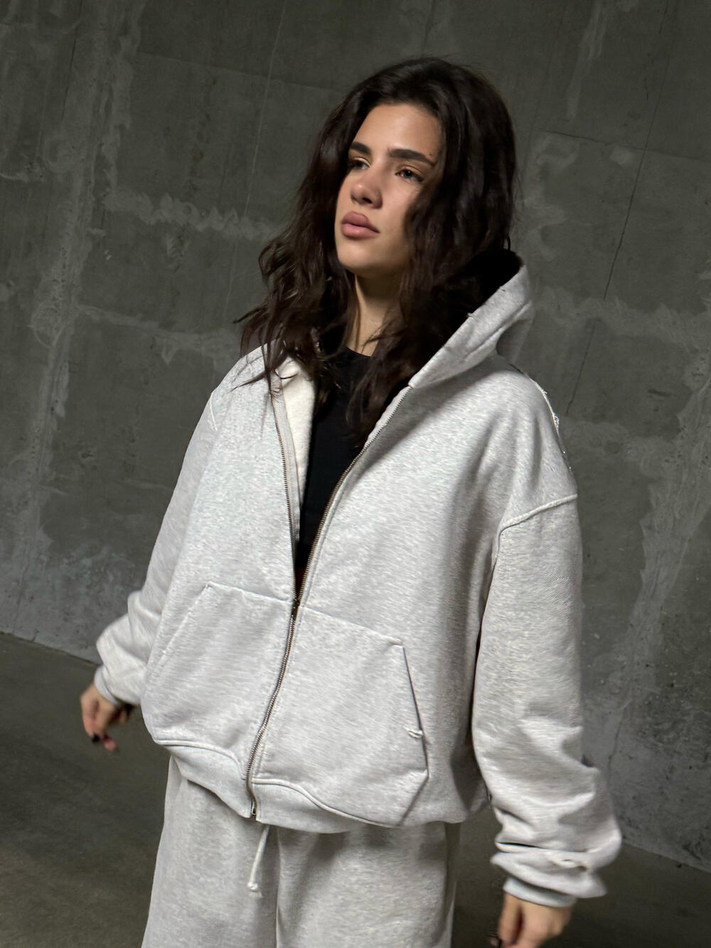 Zip-худі у теплому відтінку l/xl