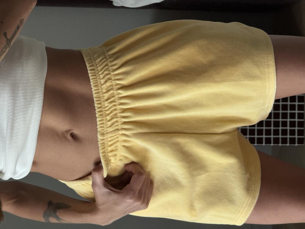 Шорти з бавововняного велюру l/xl