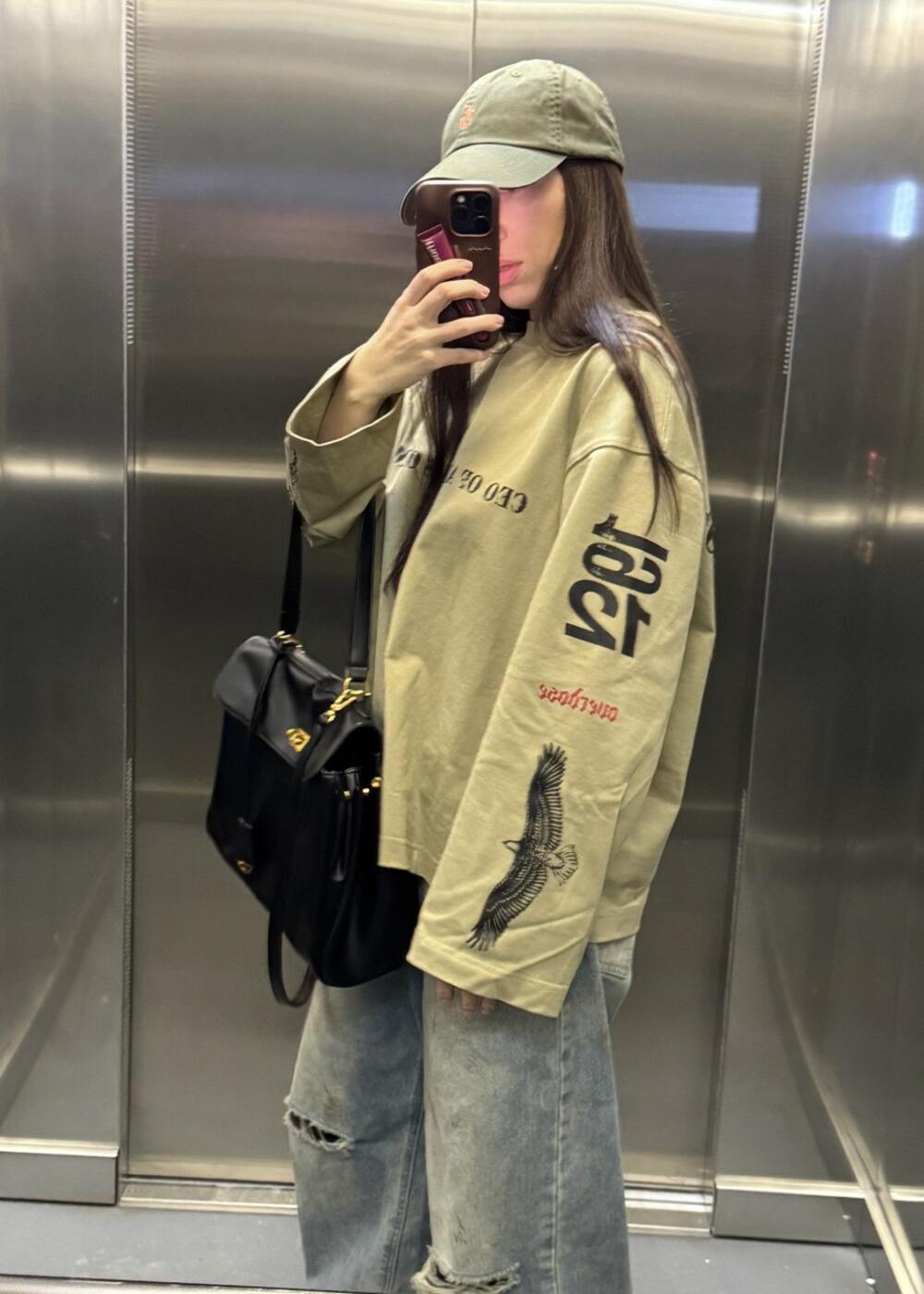 Bad bitches club khaki хакі