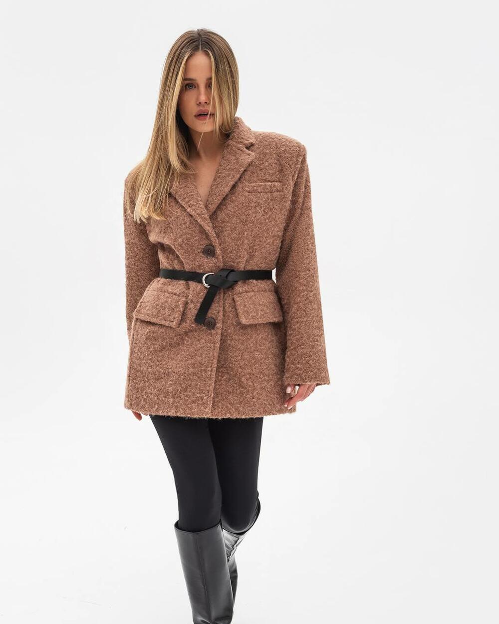 Пальто-піджак Карамель, l/xl