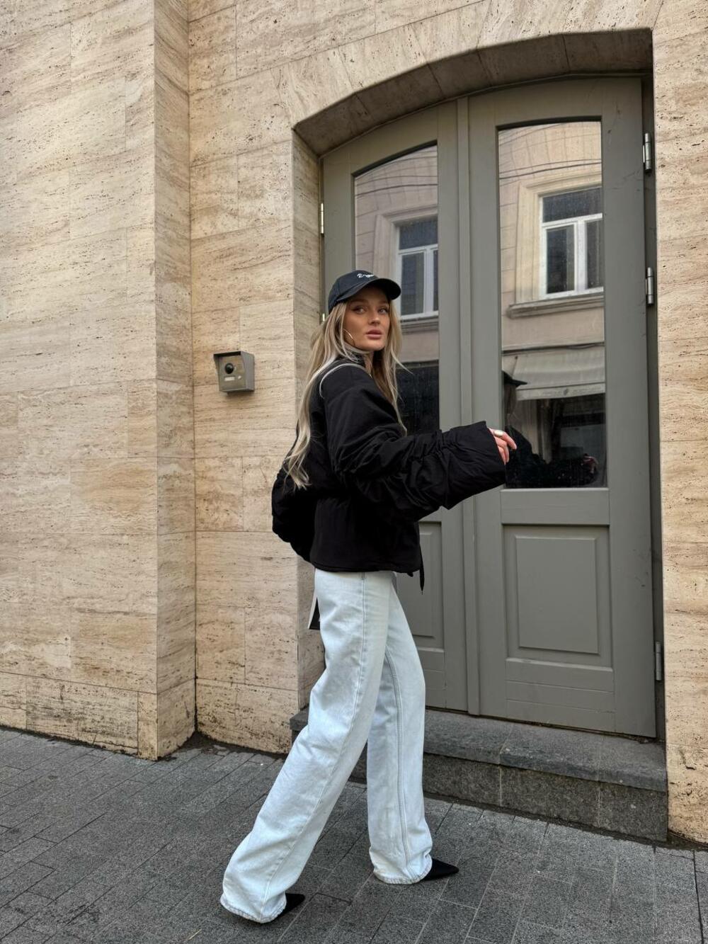 Бомбер-кімоно чорний, l/xl