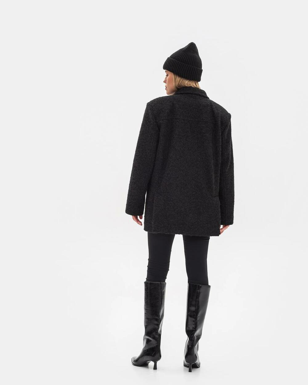 Пальто-піджак чорний, l/xl