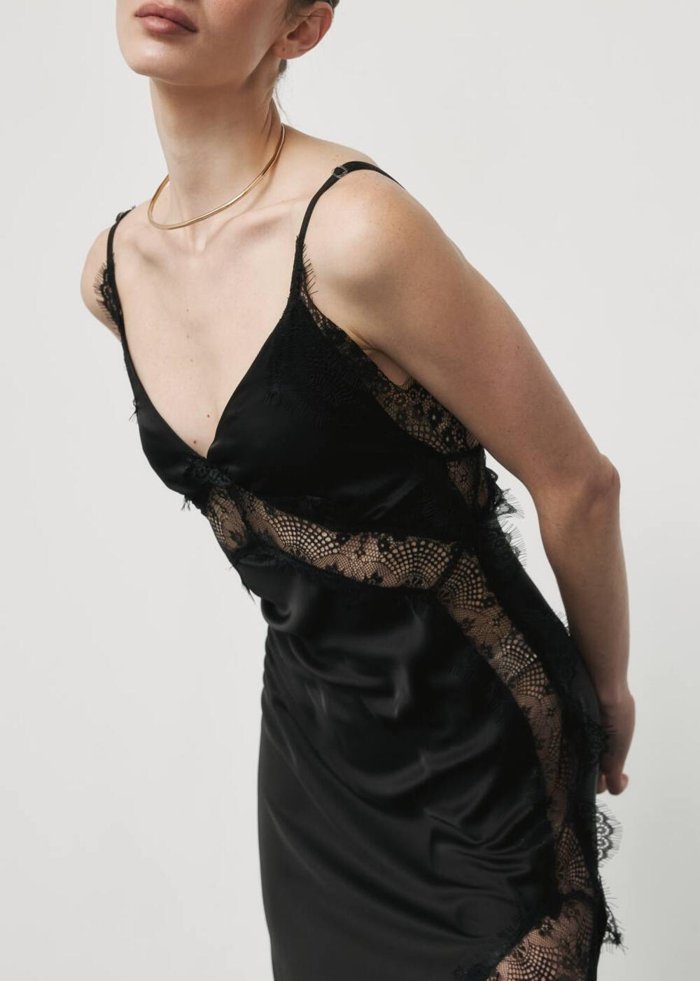 Сукня комбінація  оголеною спиною чорний, s