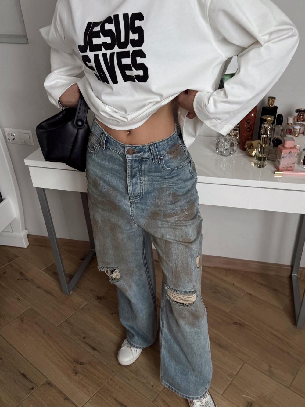 Брудні джинси HUMSMR 100 см, s