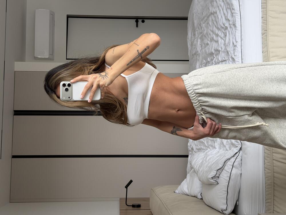 Джогери у теплому відтінку меланжу 100 см, l/xl