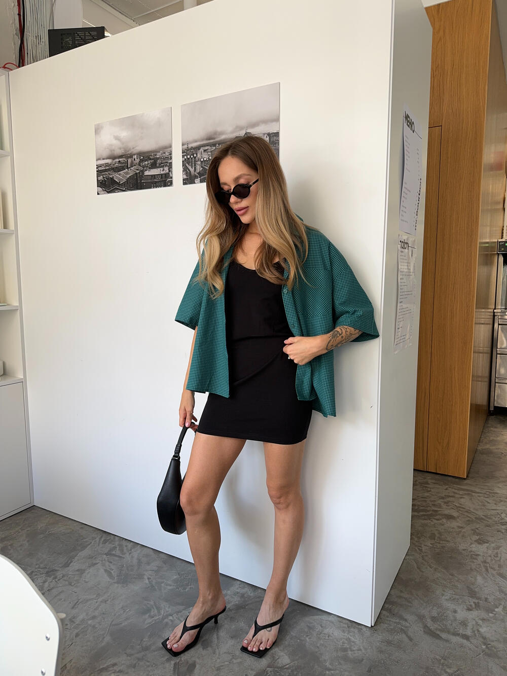 Сорочка з коротким рукавом l/xl