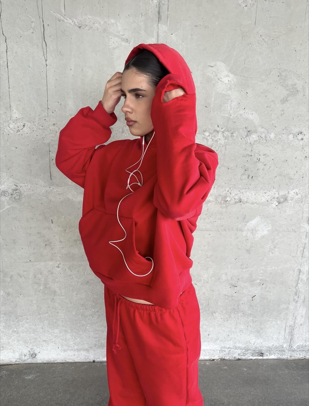 Червоний худі кенгуру s/m