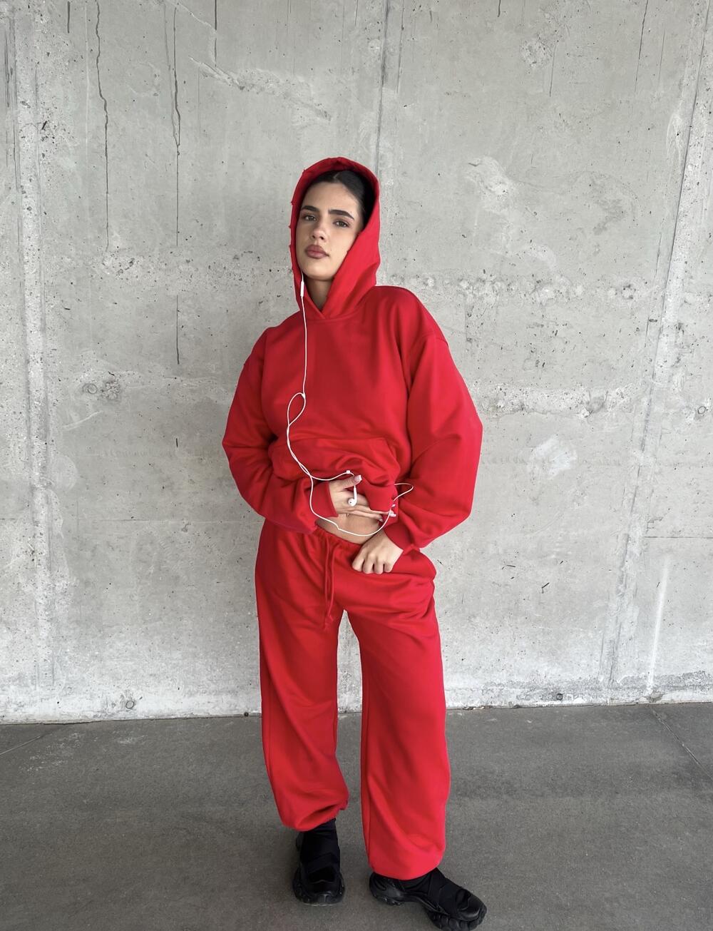 Червоний худі кенгуру s/m