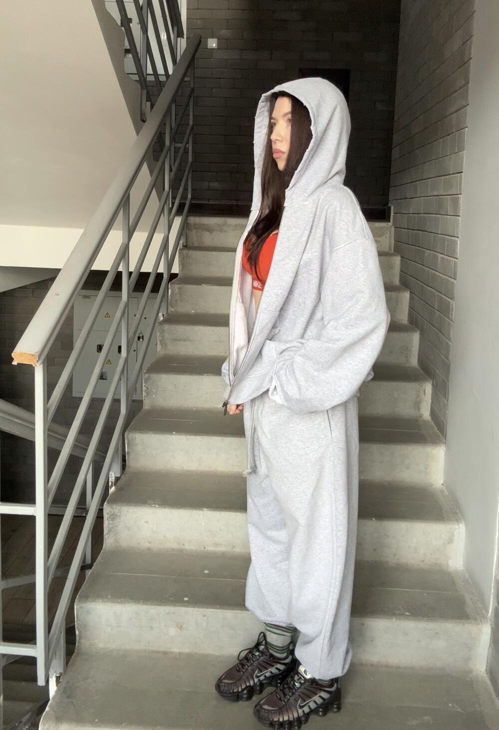 Zip-худі у холодному відтінку s/m