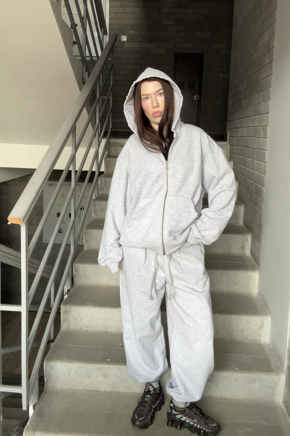 Zip-худі у холодному відтінку s/m