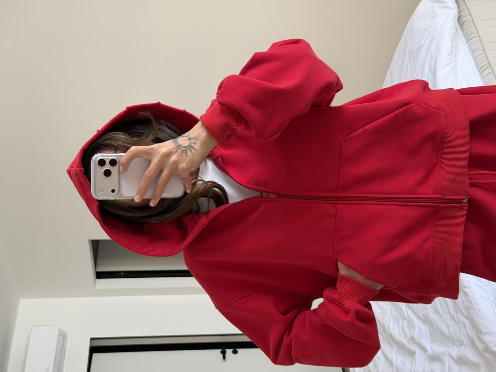 Zip-худі червоний l/xl