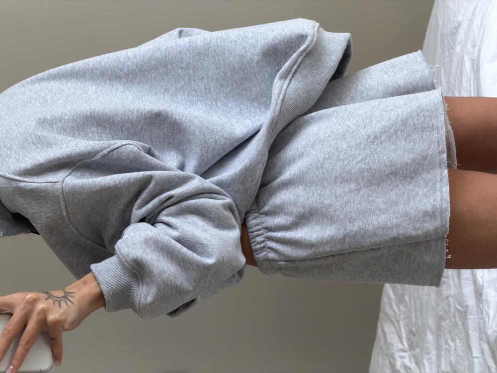 Шорти Raw Fit у холодному відтінку меланжу l/xl