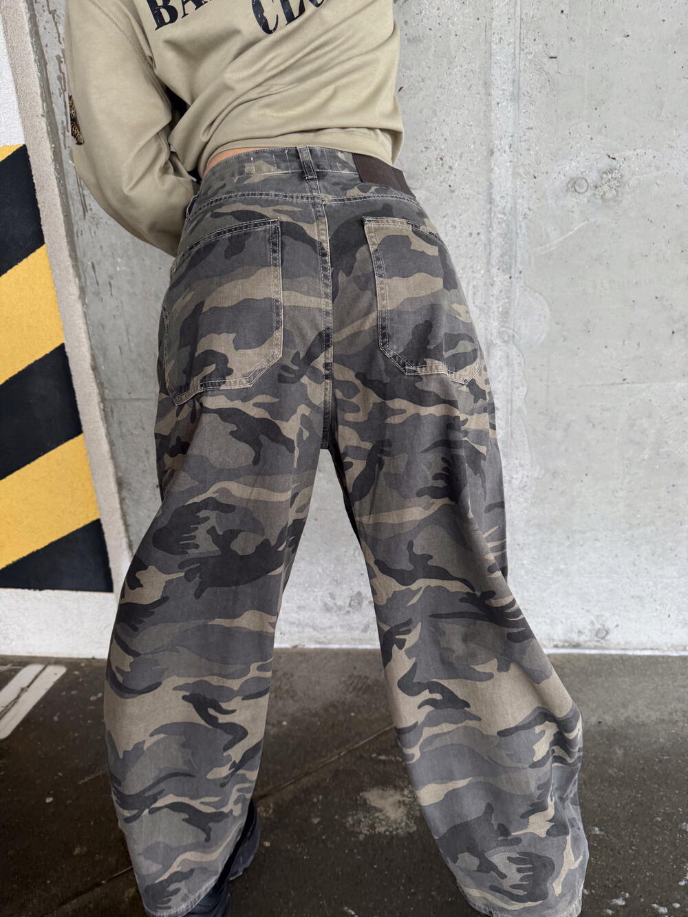Camo wide jeans 108, м