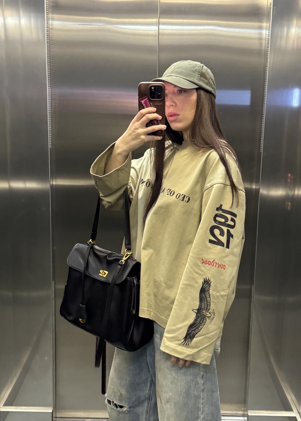 Bad bitches club khaki 